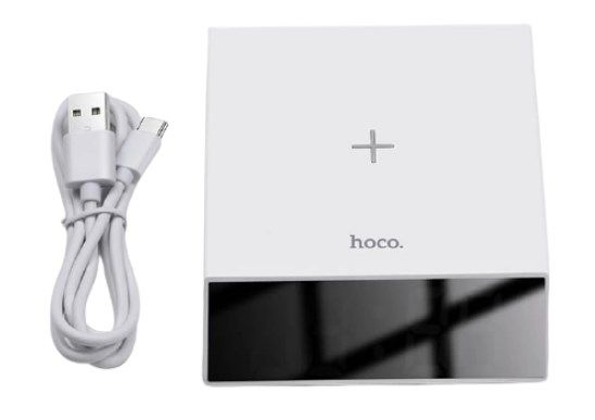 Будильник Hoco DCK1 Wireless Charging White