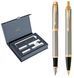Набір PARKER IM Brushed Metal позол. перо+кул. в подар.упак. (22 292b24)