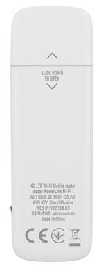 4G роутер 2Е PowerLink (MiFi-1 2024) LTE, Wi-Fi4, 1xUSB, 1xCRC9 White
