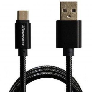 Кабель Type-C Grand-X MC01 2.1A 1m Black