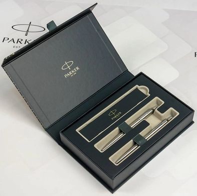 Набір PARKER Jotter сталь кул.+олів. в подар. упак. (16 172b24)
