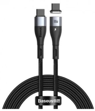 Кабель Type-C to Type-C Baseus Zinc Magnetic 100W 1.5m CATXC-Q01 Black