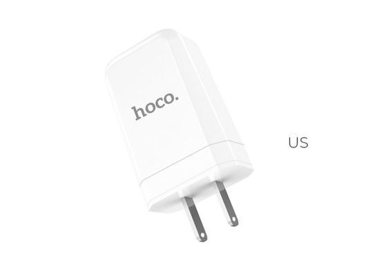 Зар.уст. 220V Hoco C45 Cool Rotary 2,4A White