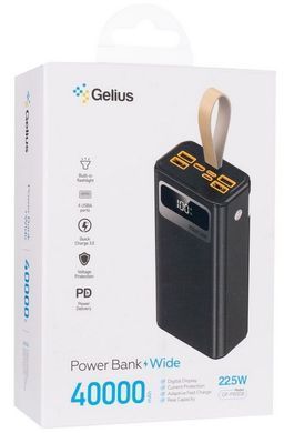 Gelius Wide GP-PB308 40000mAh (QC+PD 22.5W/Led) Black