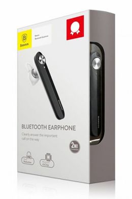 Bluetooth-гарнитура Baseus A01 Black-Silver (NGA01-0S)
