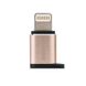 Адаптер micro USB - iPhone 6 Remax RA-USB2 Gold