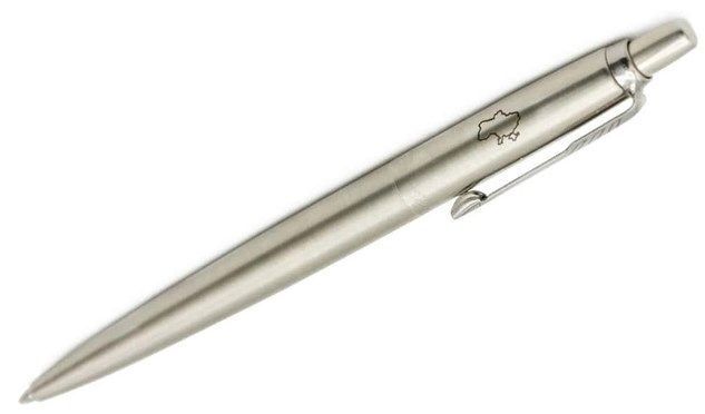 Ручка PARKER Jotter Ukraine сталь шар. Ukraine + Мапа (16132_T205b)