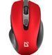 Мышка DEFENDER Prime MB-053, 6D, 800-1600dpi, RED, wireless, silent (52052)