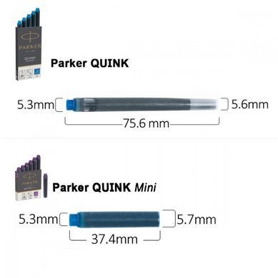 Картриджи PARKER Quink/5шт. синий (11 410BLU)