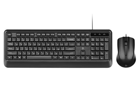 Мышка + клавиатура 2E MK404 USB Black