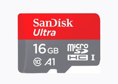 micro SD 16Gb SanDisk Ultra A1 (98Mb/s,653x)UHS-1