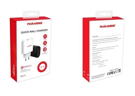 Зар.пр. 220V Marakoko MA15 1USB QC3.0 18W Black