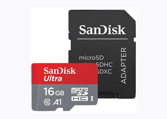 micro SD 16Gb SanDisk Ultra A1 (98Mb/s,653x)UHS-1