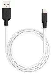 Кабель Type-C Tornado TX12 Silicone 3A 1m Black White