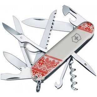 Victorinox Huntsman (91мм, 15 функций), красный.вышиванка 13713.7_T0051r