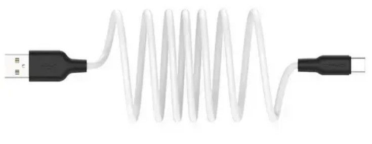 Кабель Type-C Tornado TX12 Silicone 3A 1m Black White
