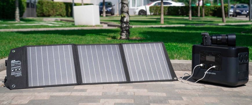 Портативна сонячна панель 2E 2E-LSFC-60&nbsp;60&nbsp;Вт, зарядний&nbsp;пристрій,&nbsp;DC,&nbsp;USB-С&nbsp;PD18W,USB-A&nbsp;24W