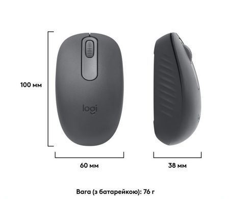Мышка LOGITECH M196 Bluetooth Graphite (910-007459)
