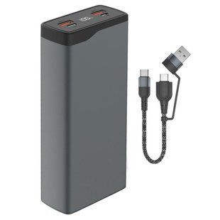 4smarts VoltHub Pro 26800mAh 22.5W QC PD gunmetal