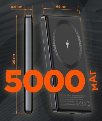 SIGMA X-power SI05A7QL-MAG PD20W Gray 5000 mAh