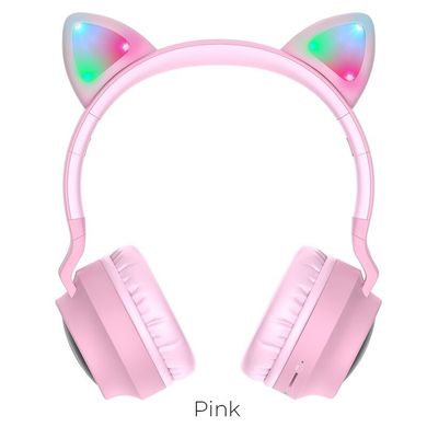 Hoco W27 Cat Ear Bluetooth Pink