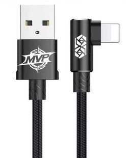 Кабель Lightning Baseus MVP Elbow 2.0A 1M Black  (CALMVP-01)