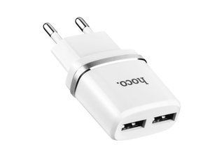 Зар.уст. 220V Hoco C12 2.4A iPhone 5/6 White