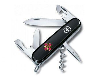 Victorinox Spartan Army (91мм, 12 функций) Black эмблема СВ ВСУ 13603.3_W0020u