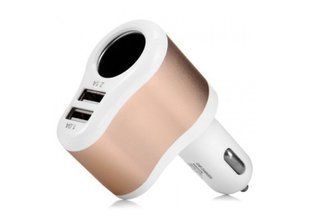 Зар.пр. авто Hoco UC206 Rapid Lighter White