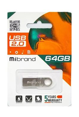 Flash Drive 64Gb Mibrand Puma Silver