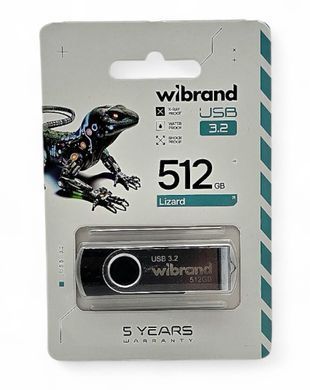 Flash Drive 512GB Wibrand Lizard USB 3.2 Gen1 (WI3.2/LI512P9B)