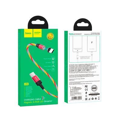 Кабель Type-C HOCO U90 Ingenious Streamer Red