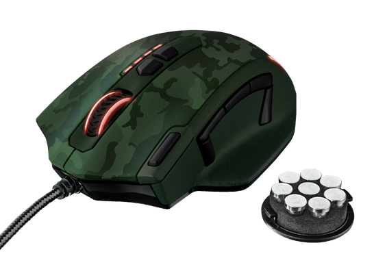 Trust GXT 155C Gaming Mouse - Green Camouflage (20853)