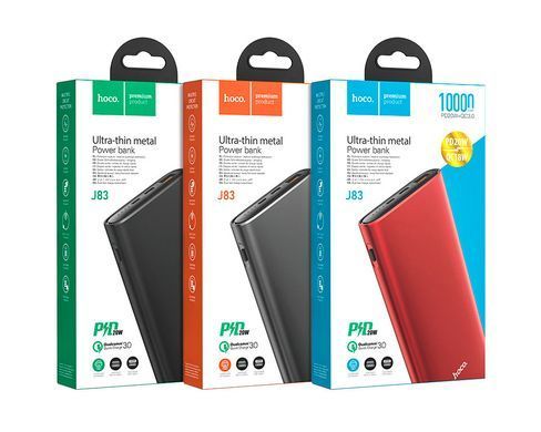 HOCO J83 Standard PD20W+QC3.0 10000mAh Black