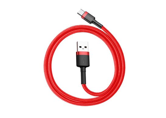 Кабель Type-C Baseus cafule 3A 0.5M Red Red (CATKLF-A09)