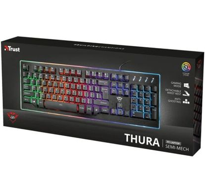 Клавиатура Trust GXT 860 Thura Semi-mechanical игровая Black (21839)