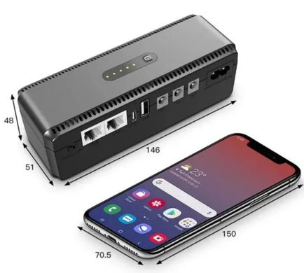 ДБЖ для роутерів Yepo Smart DC-UPS 10400mAh DC-5V/9V/12V (UA-112485)