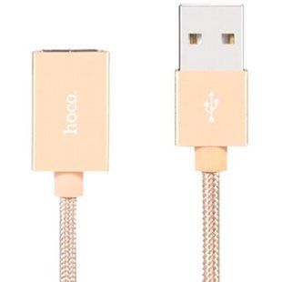 Кабель USB 2.0 Am-Af 1m Hoco UA2 Gold
