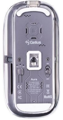 Gelius Aura GP-WM001 (безшумная, двохстандартная) Transparent Grey
