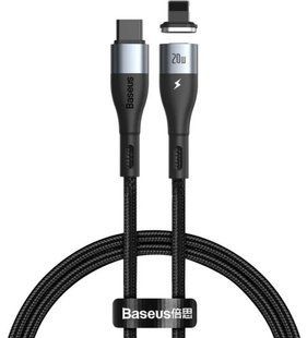 Кабель Lightning to Type-C Baseus Zinc Magnetic S PD 20W 1m CATLXC-01 Black