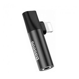Адаптер Lightning Baseus L43 Lightning Male to 3.5mm+Lightning Female