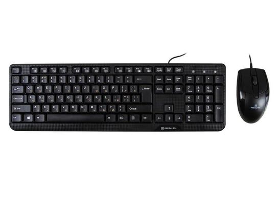 Мышка + клавиатура Real-El Standard 505 Kit USB Black