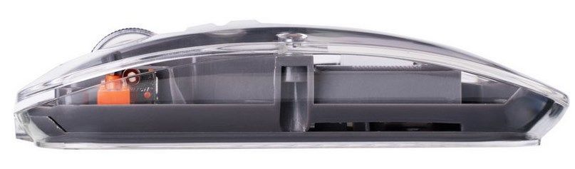 Gelius Aura GP-WM001 (безшумная, двохстандартная) Transparent Grey