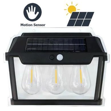 Лампа підвісна Luxury 999-38W вольфрамові лампи, Motion Sensor, 1х18650, сонячна панель