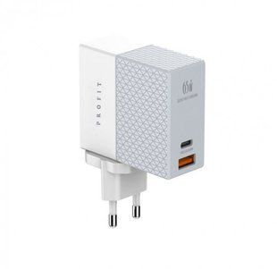 Зар.пр. 220V Profit A2620C 65W PD QC USB C+A White