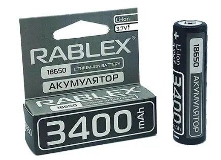Акумулятор Rablex 18650 3400mA Li-ion