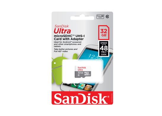micro SD 32Gb SanDisk Ultra Hi Speed(48Mb/s,320X)