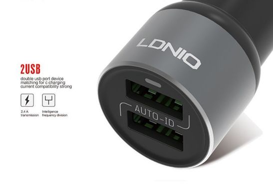Зар.пр. авто LDNIO DL-C303 micro USB