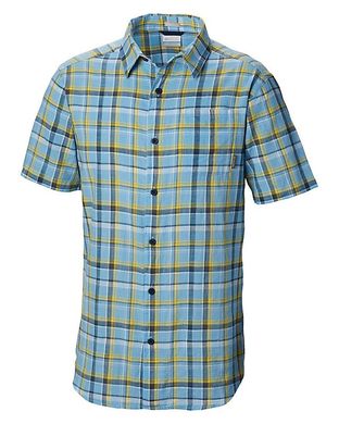 1715221-440 M Рубашка мужская Under Exposure™ YD Short Sleeve Shirt голубой р.M