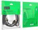 Кабель RJ 45 HOCO US02 Level pure copper gigabit 1Gb 128Mb/s 3m. Black (6931474761965)